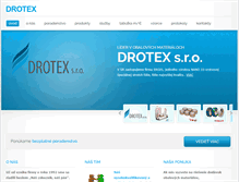 Tablet Screenshot of drotex.sk